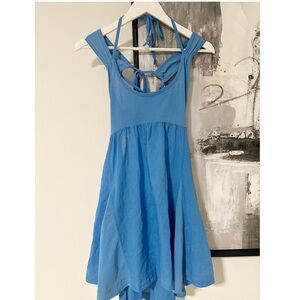 ANTHROPOLOGIE SCOOP-NECK OPEN BACK STRAPPY DRESS